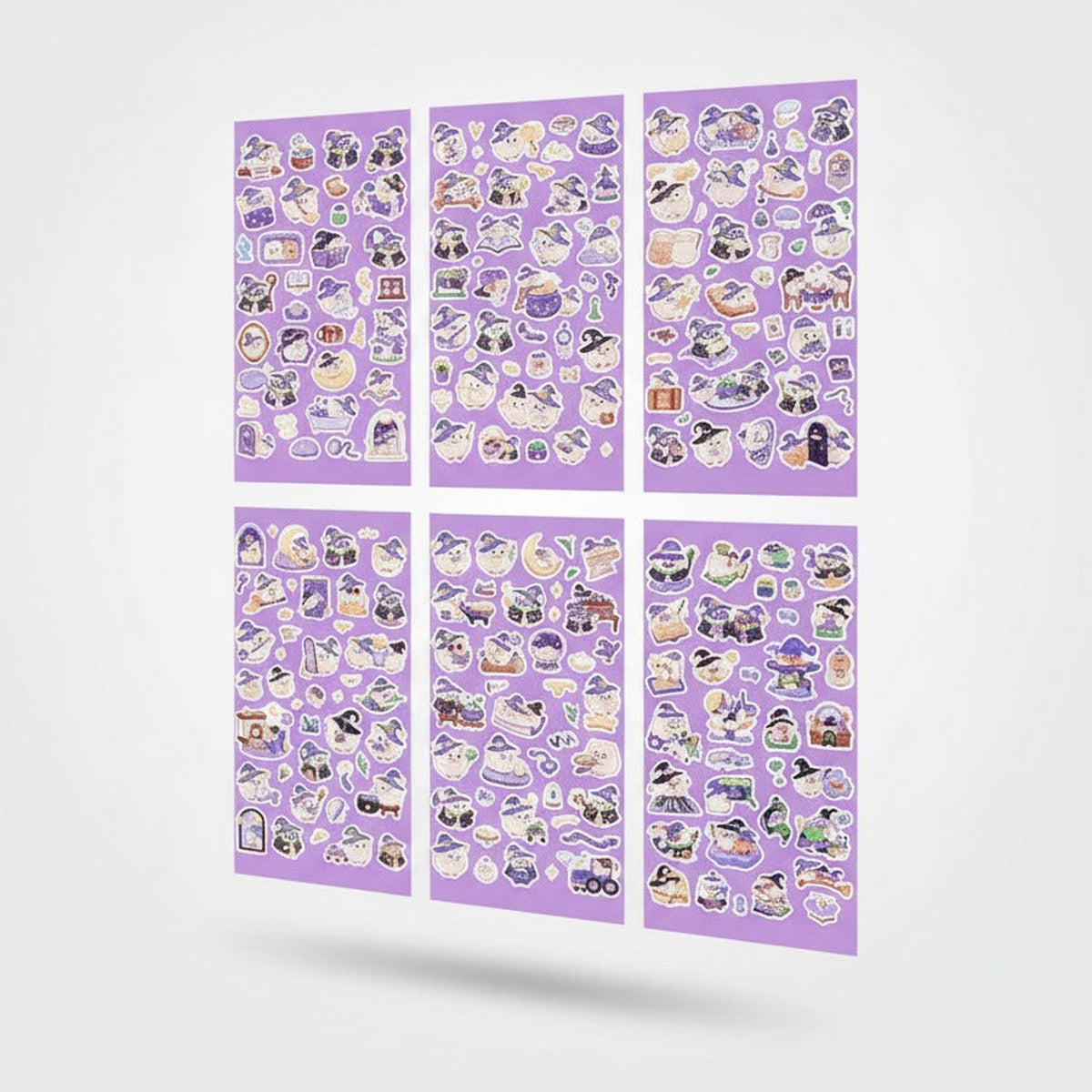 Aesthetic Word Art Sticker Sheet Set - Owl Magic