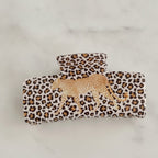 Leopard Print Hair Claw Clips Set – hair accessories (view 1)