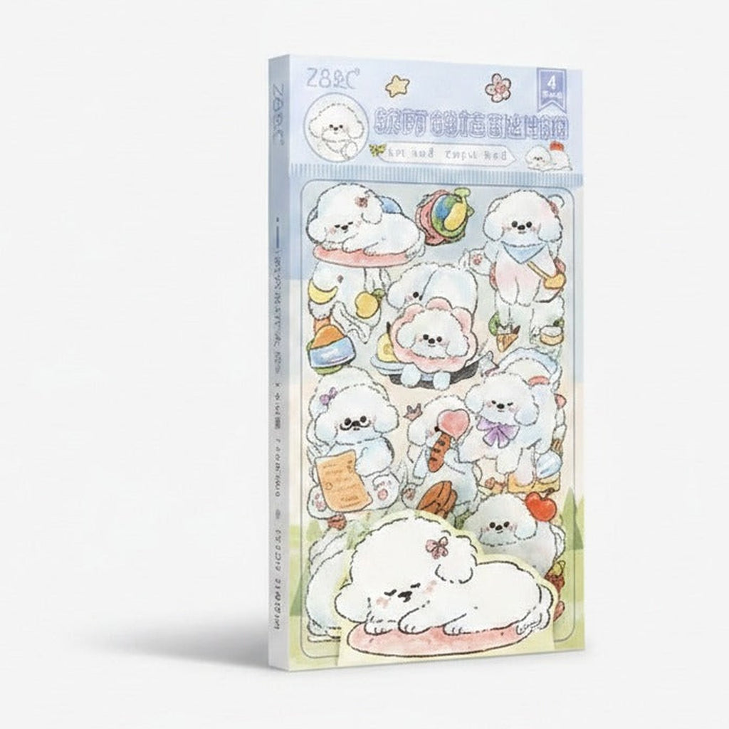Cute Bear Sticker Sheet Set - Soft Bear