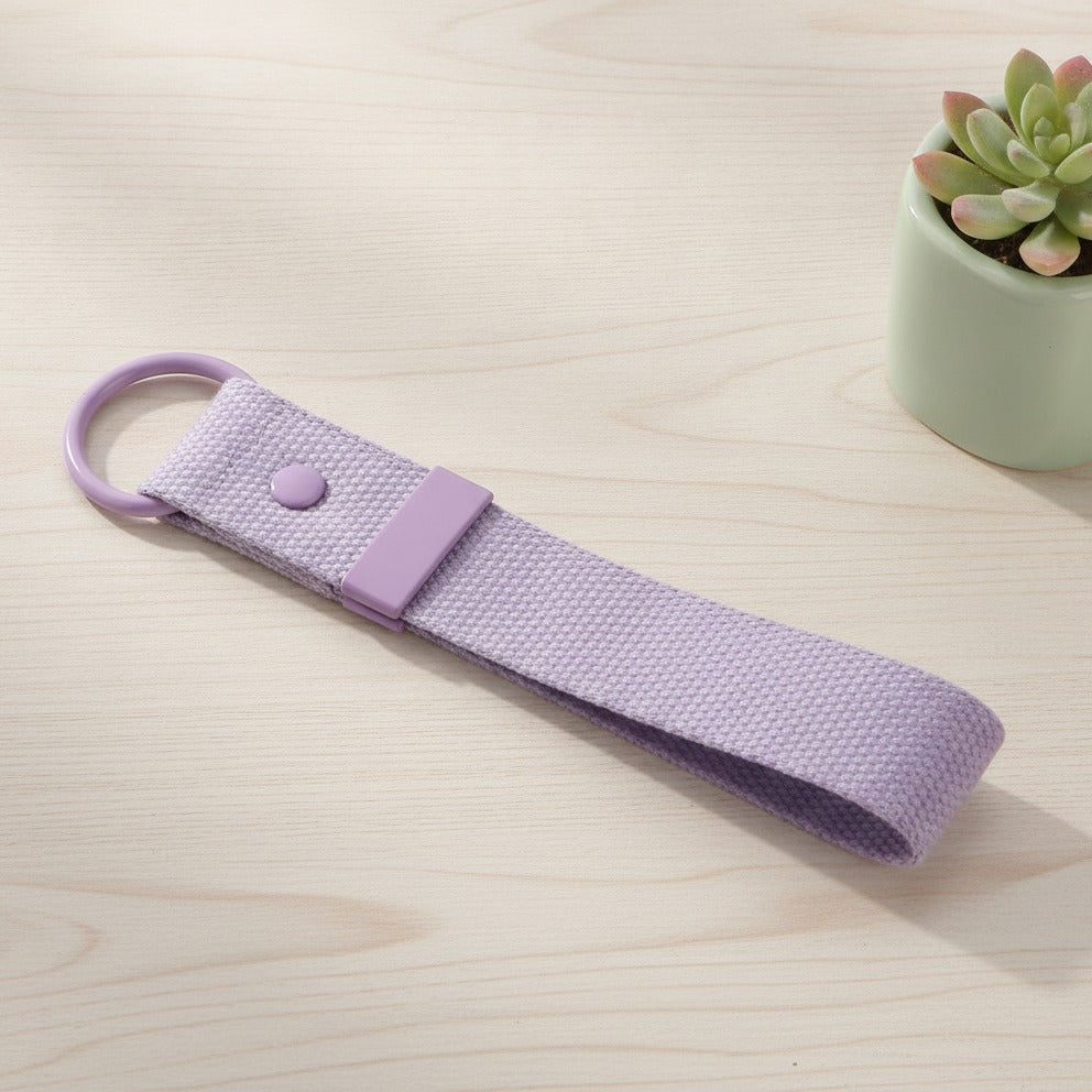 Fabric Keychain DIY Set - Purple / Purple Buckle