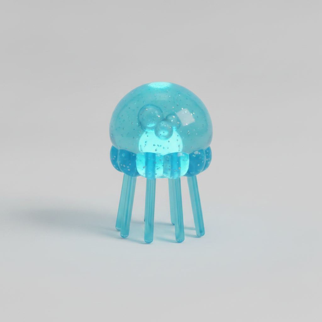 Glow-in-the-Dark Jellyfish Squishie - Blue