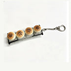 Cheese Wedge Keychain Charm - Dinner Roll