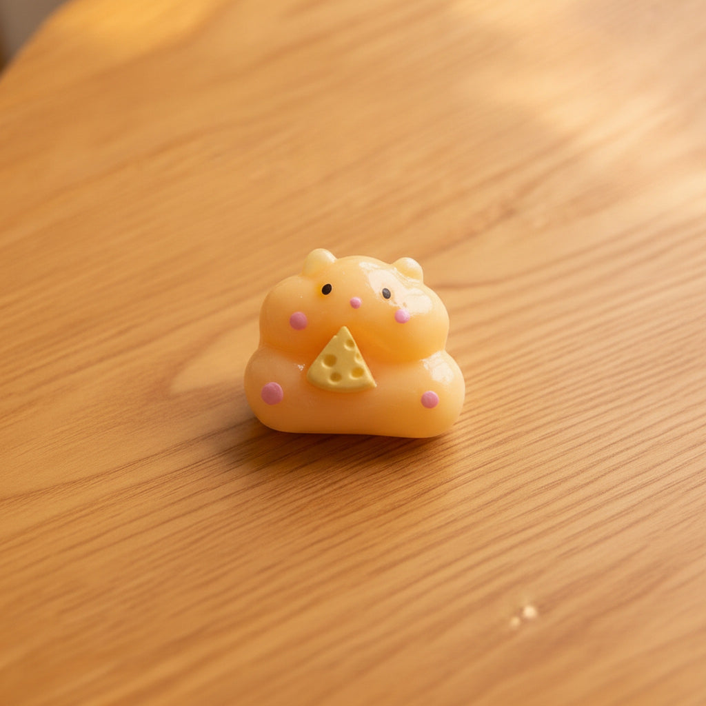 Cute Dessert Squishy Toy - Yellow Hamster