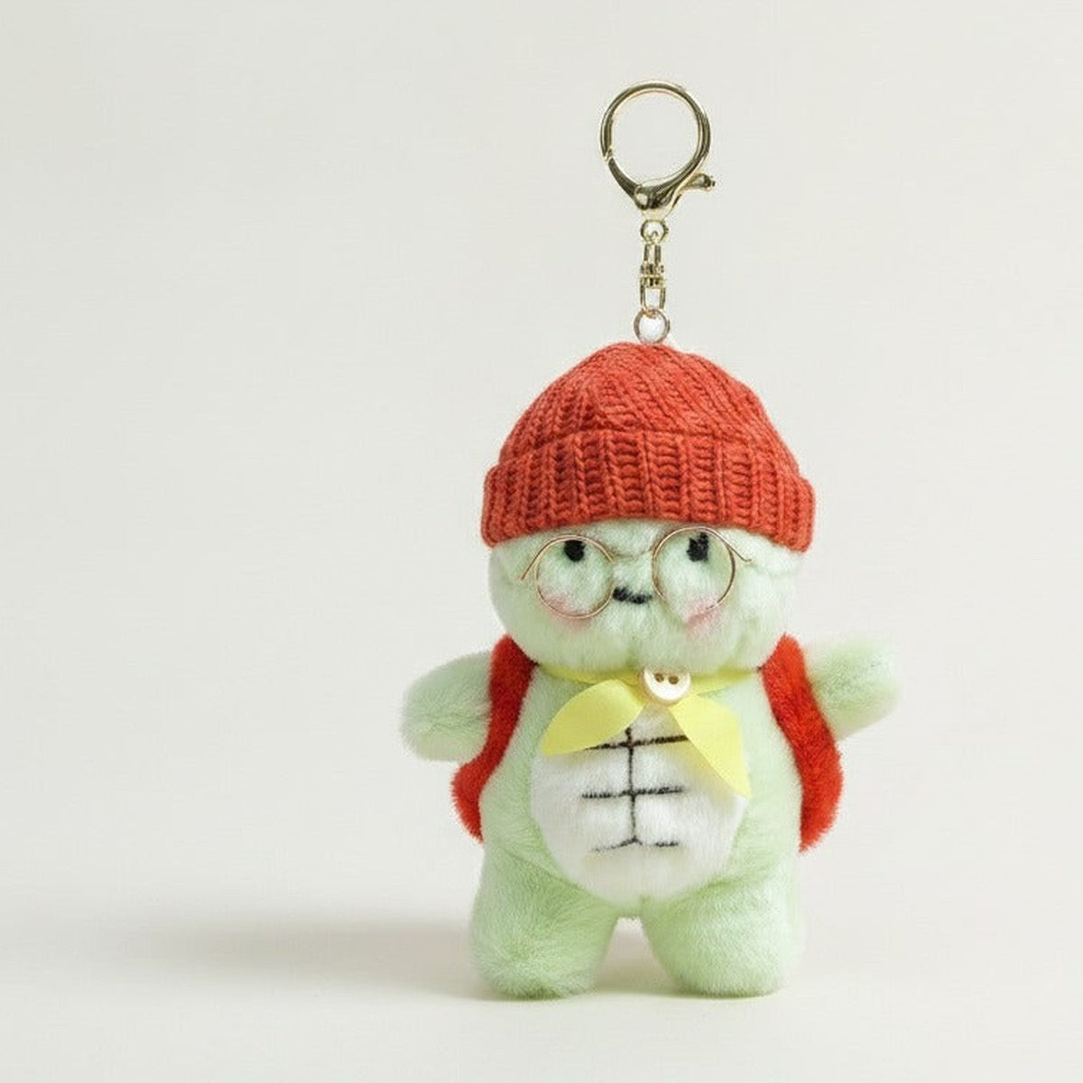 Cute Turtle Plush Keychain With Hat And Glasses – novelty & toys (view 1)