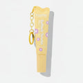 Yellow Heart-Shaped Lip Balm With Chain Keychain – Korean beauty tool (view 1)
