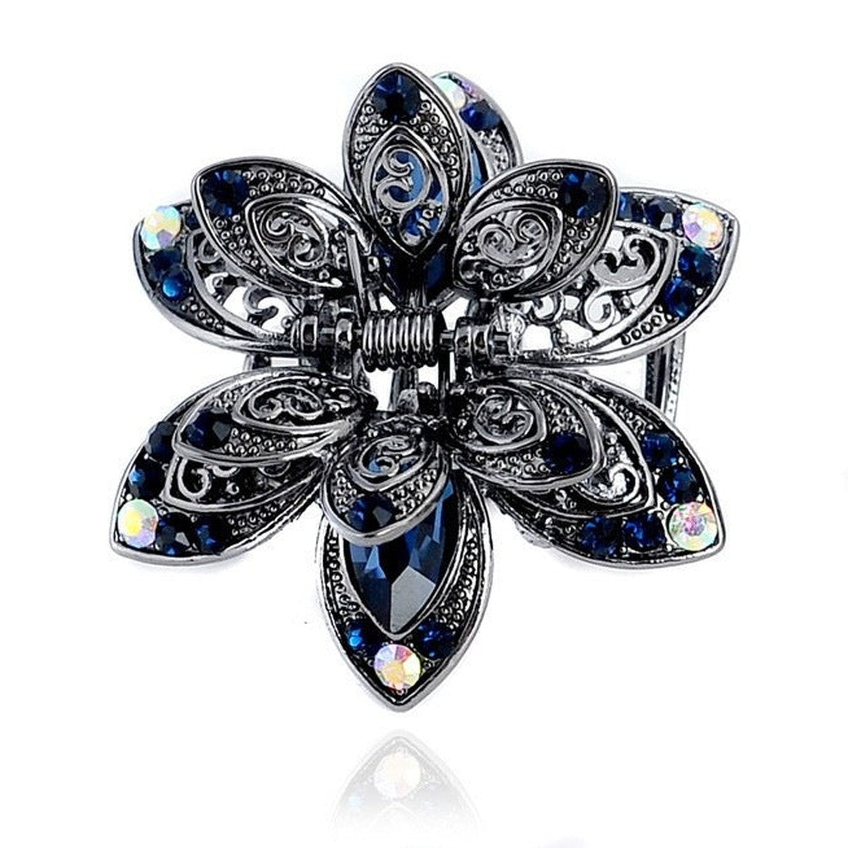 Crystal Rhinestone Hair Claw Clip - Gray – novelty & toys