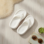 Puffy Cloud Platform Slippers White & Pink