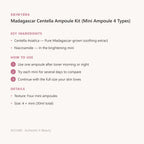 Skin1004 Madagascar Centella Ampoule Kit (Mini Ampoule 4 Types) – Korean serum/ampoule (view 2)