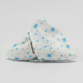 Blue Floral Fabric Hair Claw Clip – hair accessories (view 1)