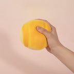 Soft Yellow Melon Pan Bread Squishy - squeeze in hand