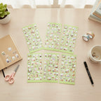 Aesthetic Word Art Sticker Sheet Set - Polar Florals
