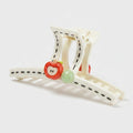 Apple Charm Ceramic Hair Claw Clip – hair accessories (view 1)