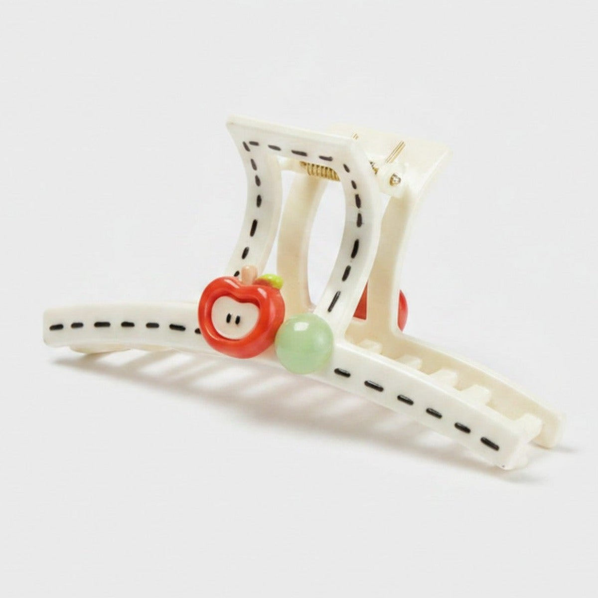 Apple Charm Ceramic Hair Claw Clip – hair accessories (view 1)