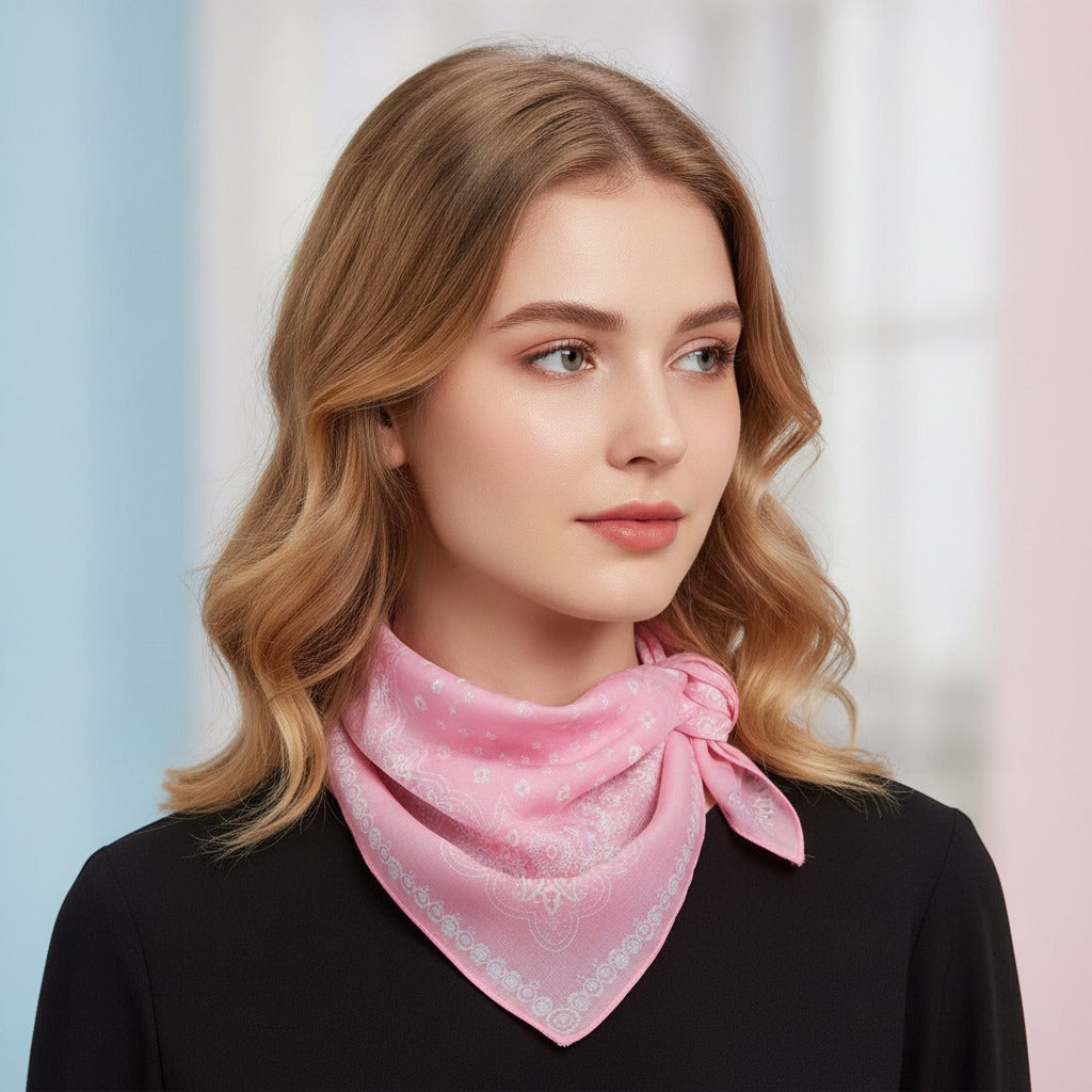 Ornate Lace Bandana Scarf - Type 7