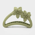 Sage Flower Beaded Hair Claw Clip – hair accessories (view 1)