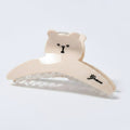 Cute Bear White Hair Claw Clip – hair accessories (view 1)