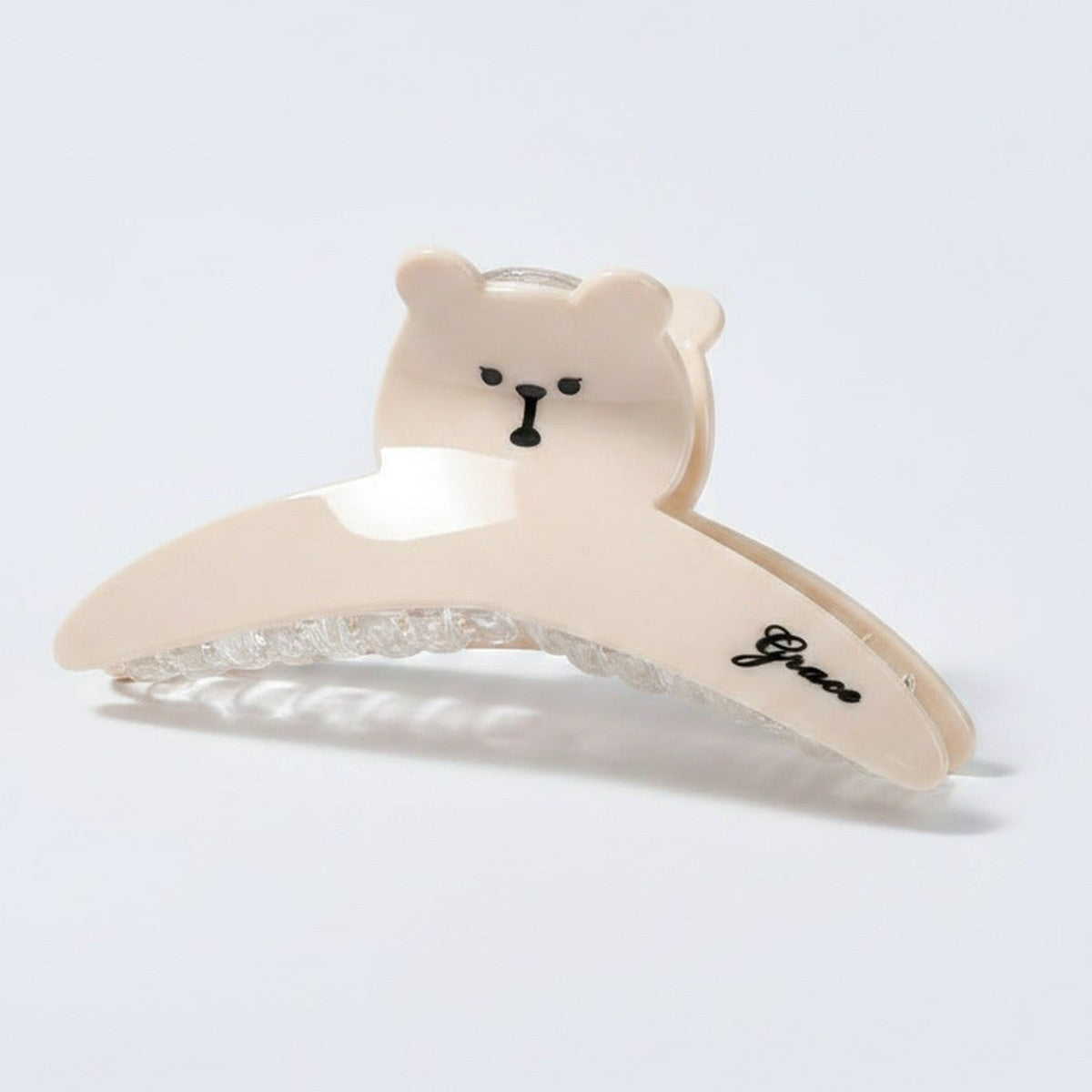 Cute Bear White Hair Claw Clip – hair accessories (view 1)