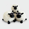 Fluffy Black & White Sheep Plush Toy Bundle – novelty & toys (view 1)