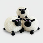 Fluffy Black & White Sheep Plush Toy Bundle – novelty & toys (view 1)