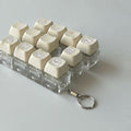 Mini Keyboard Key Charm Set - Beige