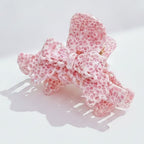Beaded Hair Claw Clip - Pink 9.6cm – hair accessories (view 1)