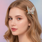 Butterfly Sparkle Hair Claw - Green