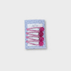 Sparkle Bead Hair Clip Set Pink Sparkle