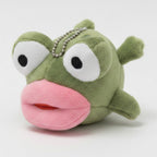 Fuzzy Frog Keychain - Green