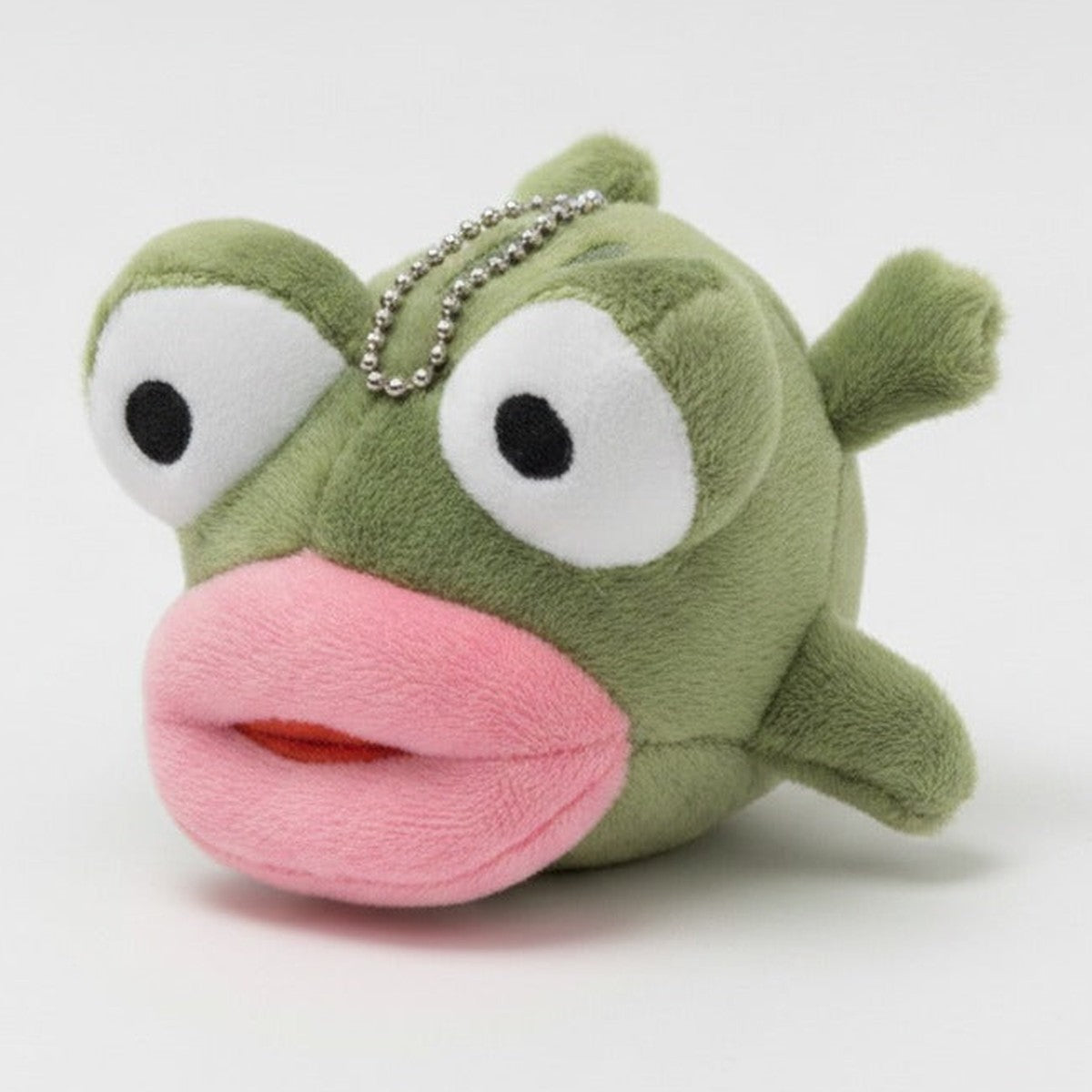 Fuzzy Frog Keychain - Green