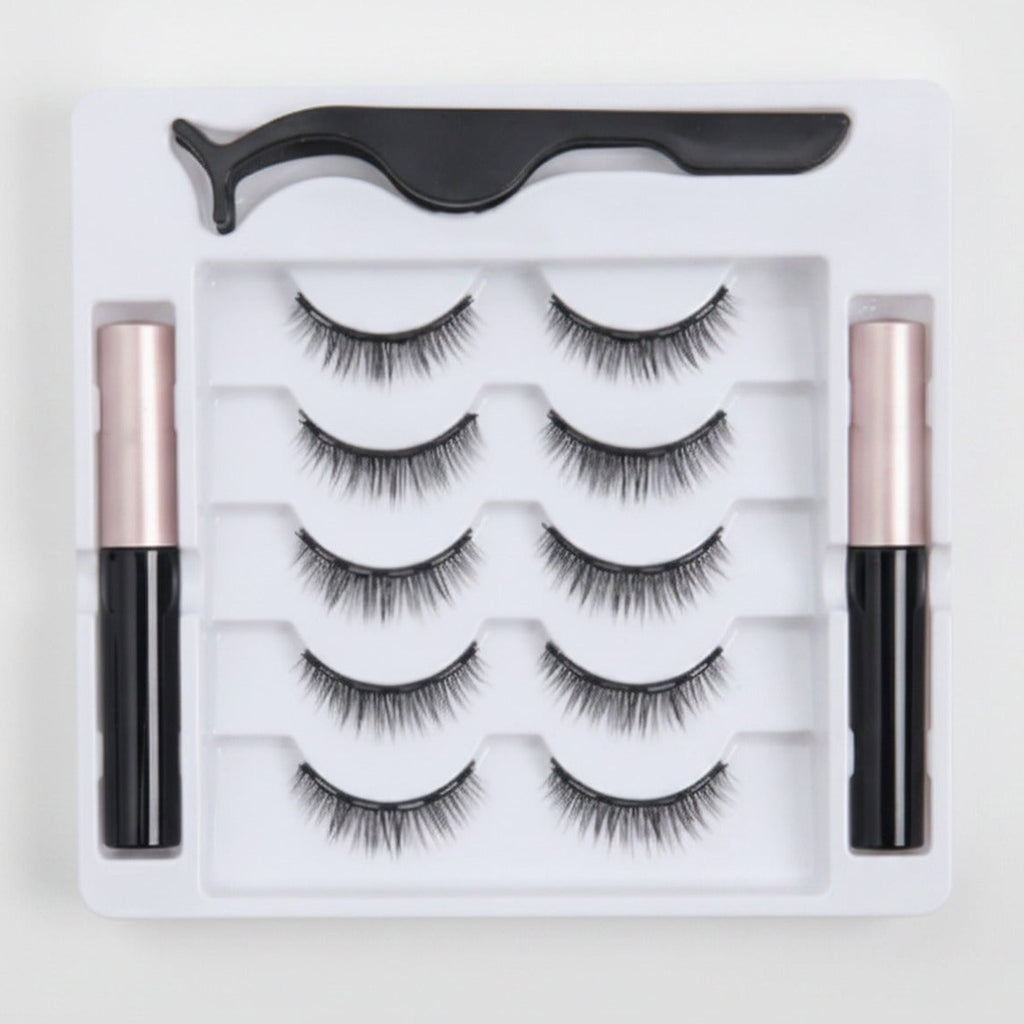 Magnetic False Eyelashes Set With Applicator – Korean beauty tool (view 1)