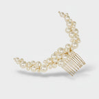 Pearl Cluster Hair Comb Cream Pearl