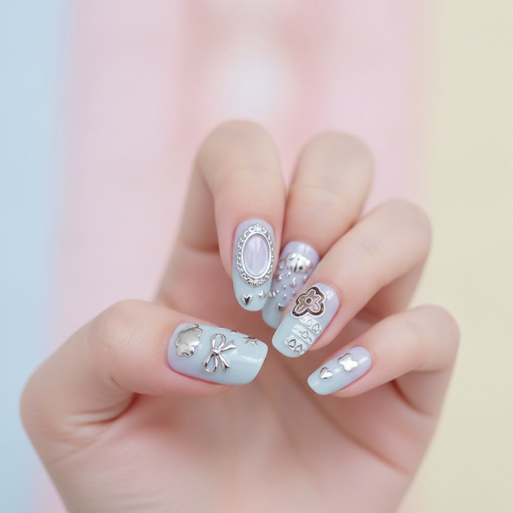 Nail Art Sticker Sheet - Gold