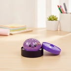 Spooky Dimple Squishy with Bamboo Steamer - Purple Ghost