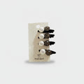 Pearl & Crystal Mini Claw Clips Set Champagne Pearl & Gunmetal