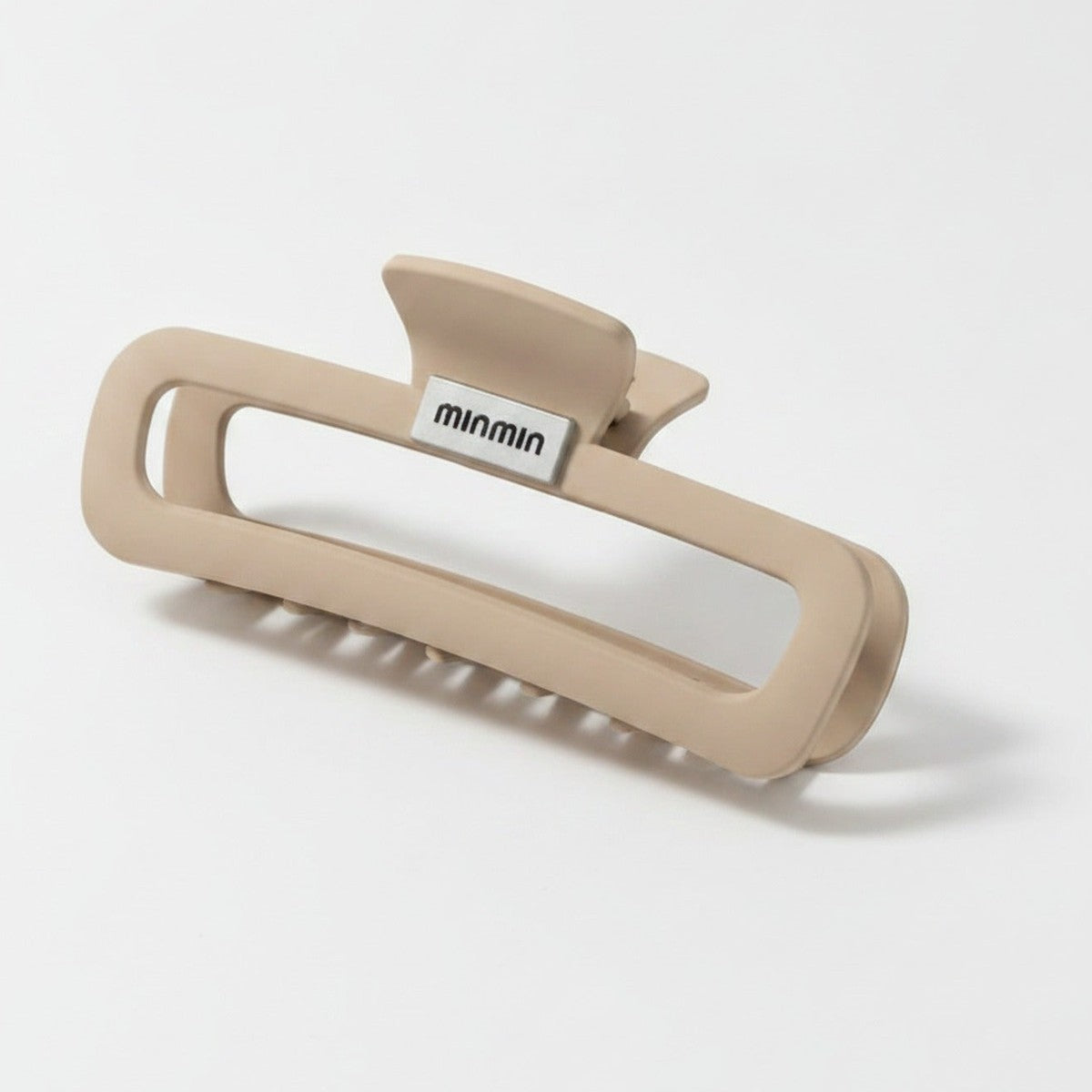 Minimalist Hair Claw Clip - Light Caramel Rectangle Claw Clip - Thick Hair – hair accessories (view 1)