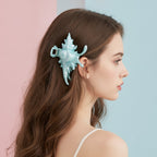 Shell Claw Hair Clip - Sky Blue
