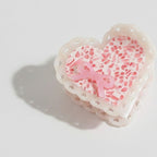 Heart-Shaped Iridescent Beaded Hair Claw – hair accessories (view 1)