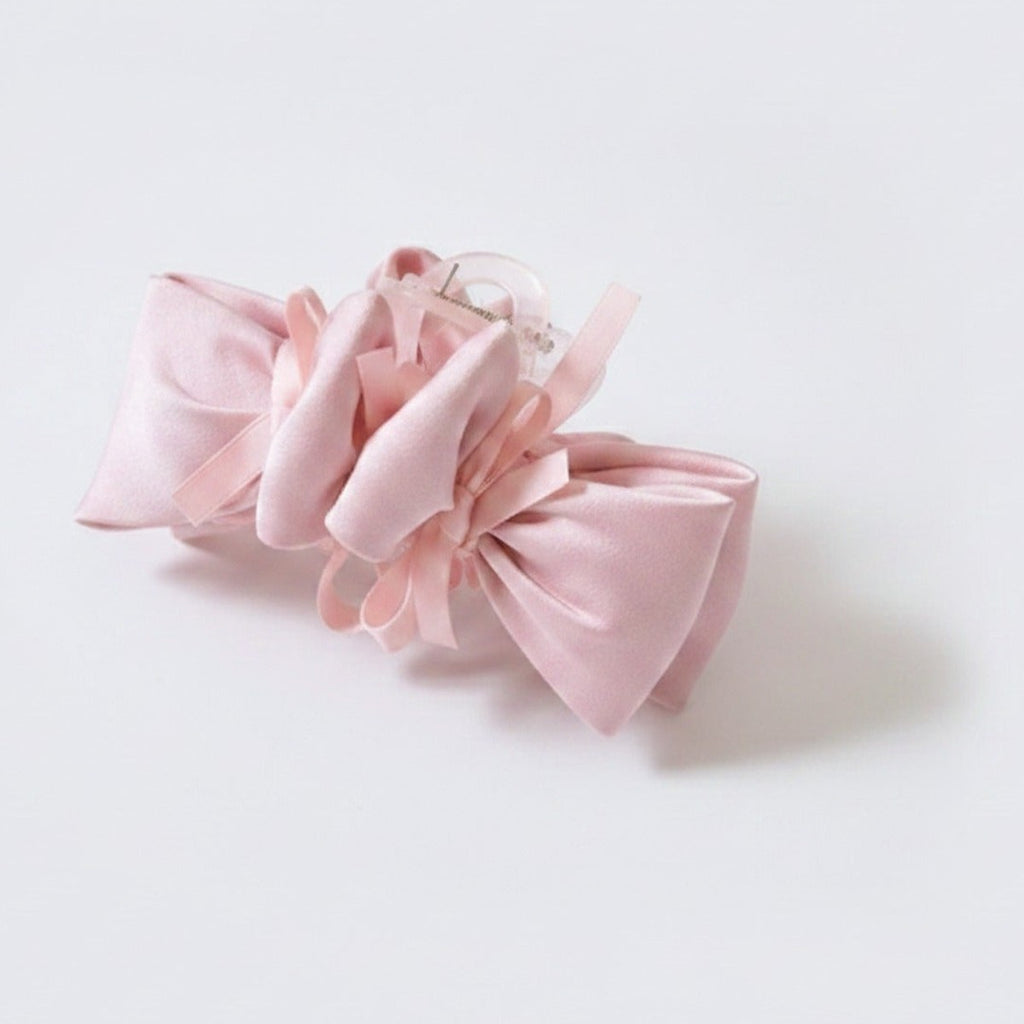 Velvet Bow Hair Claw Clip - Pink Butterfly Bow Hair Clip – hair accessories (view 1)