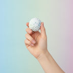 Bubble Pop Stress Ball - Blue - squeeze in hand