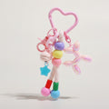 Playful Balloon Dog Beaded Charm Keychain – novelty & toys (view 1)