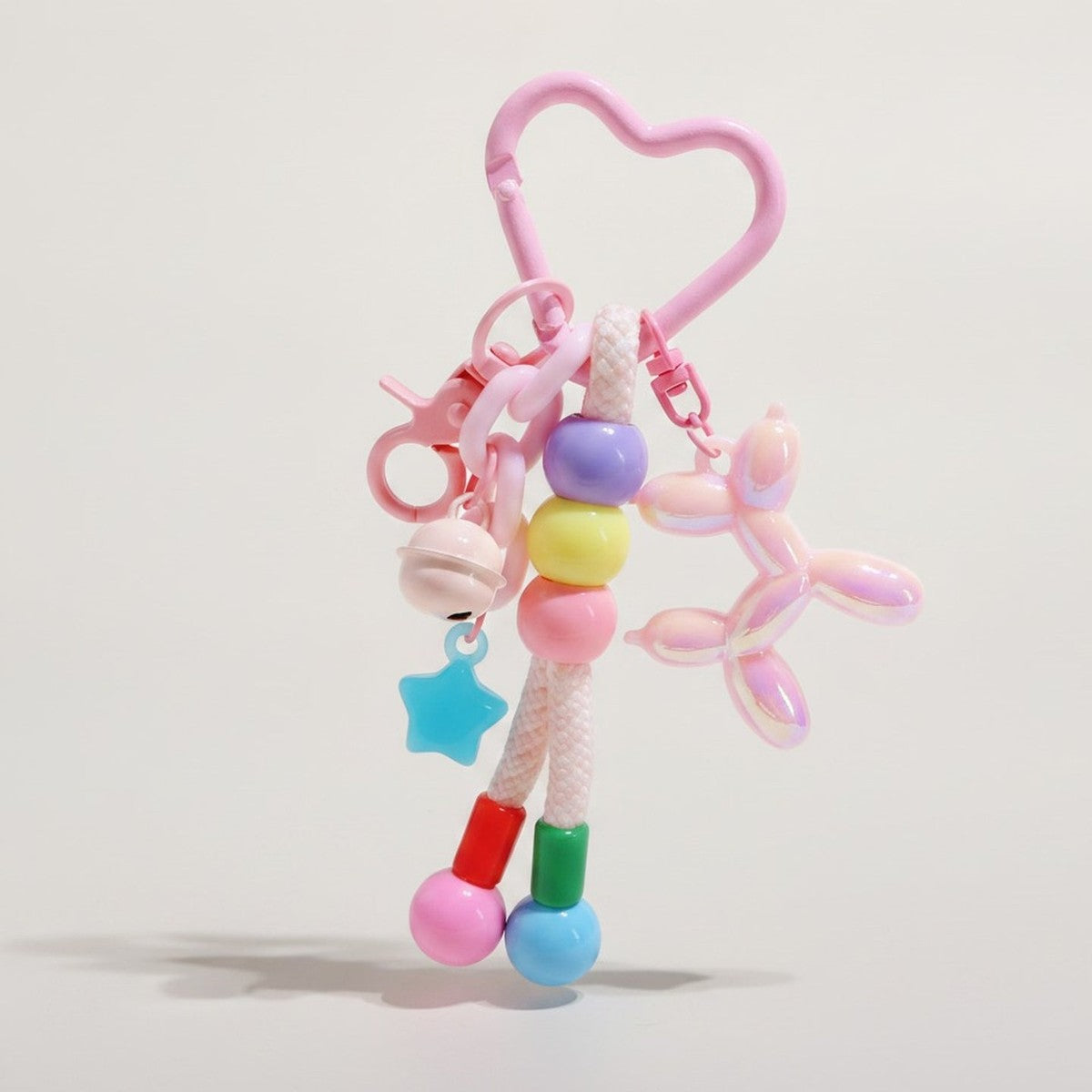 Playful Balloon Dog Beaded Charm Keychain – novelty & toys (view 1)