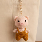 Mini Crochet Keychain DIY Kit - Pig
