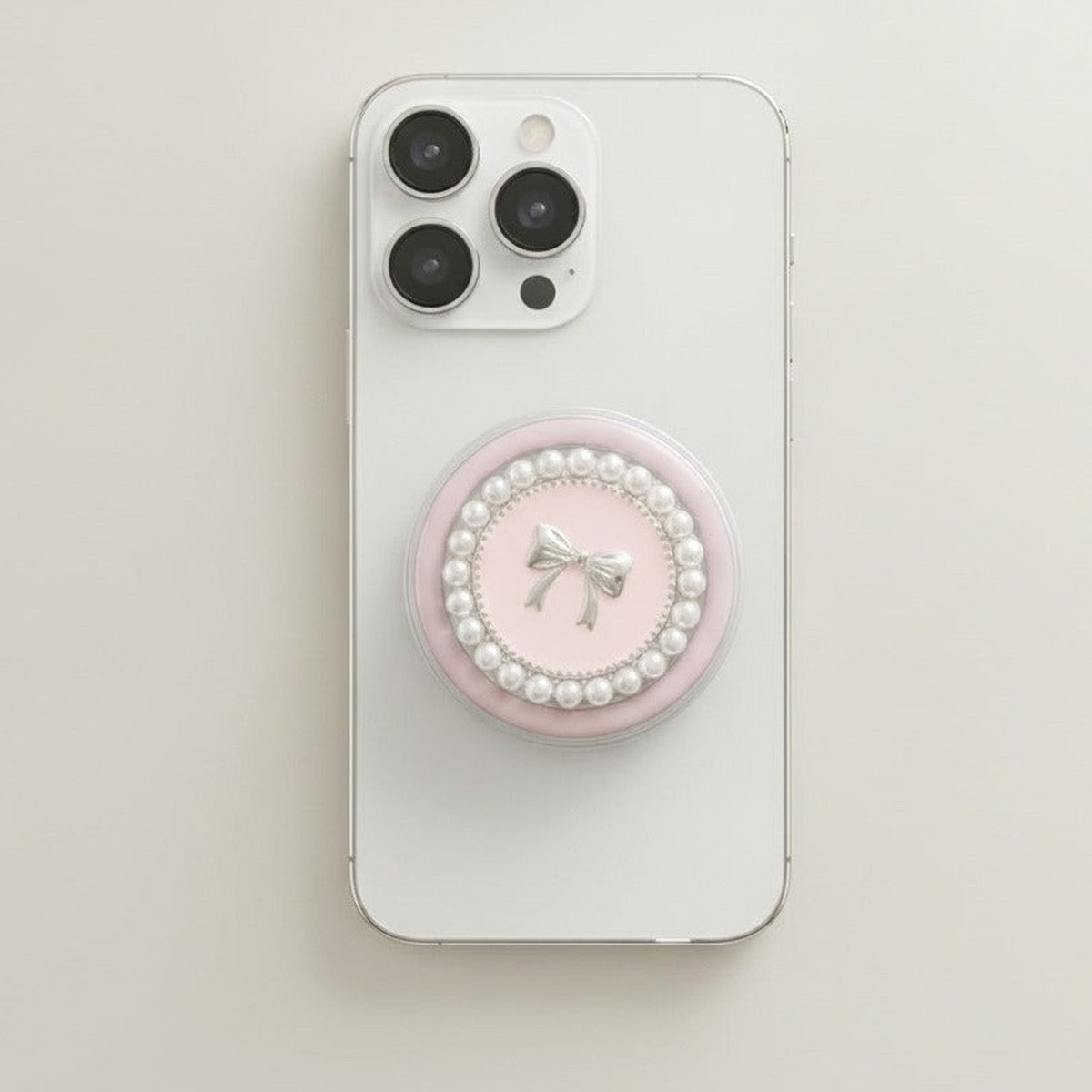 Elegant Pearl Bow Phone Grip – tech (view 1)