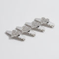 Gemstone Heart Claw Hair Clip Set - Crystal Heart – hair accessories (view 1)