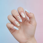 Ocean Bloom 3D Press-On Nails - Type 4