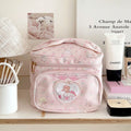 Cute cartoon makeup bag for women, large capacity - Pink