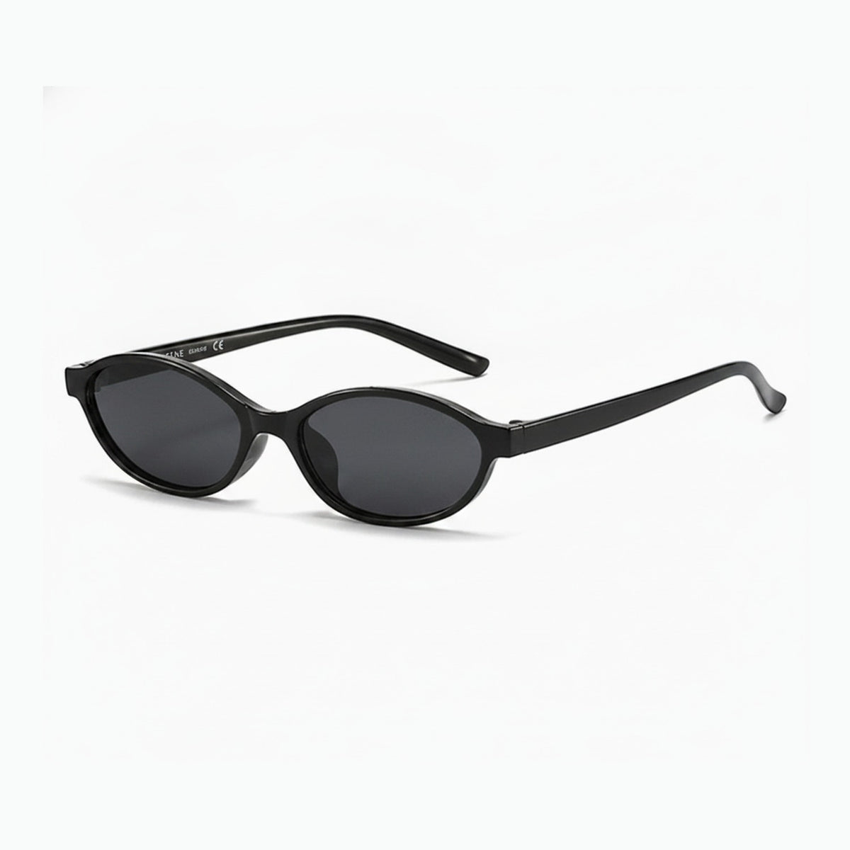 Black Oval Retro Sunglasses – eyewear (view 1)