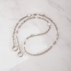 Beaded Phone Charm Strap - Silver Star