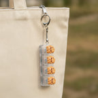 Angry Cookie Keychain - Clear Base Cookie