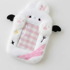 Fuzzy Angel Cat Cup Charm - Pink